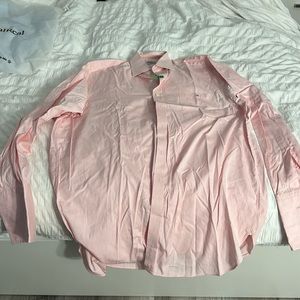 COPY - Men’s pink dress shirt with initials JD on pocket